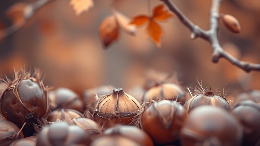 밤 섭취 시 주의사항 (watercolor 스타일)