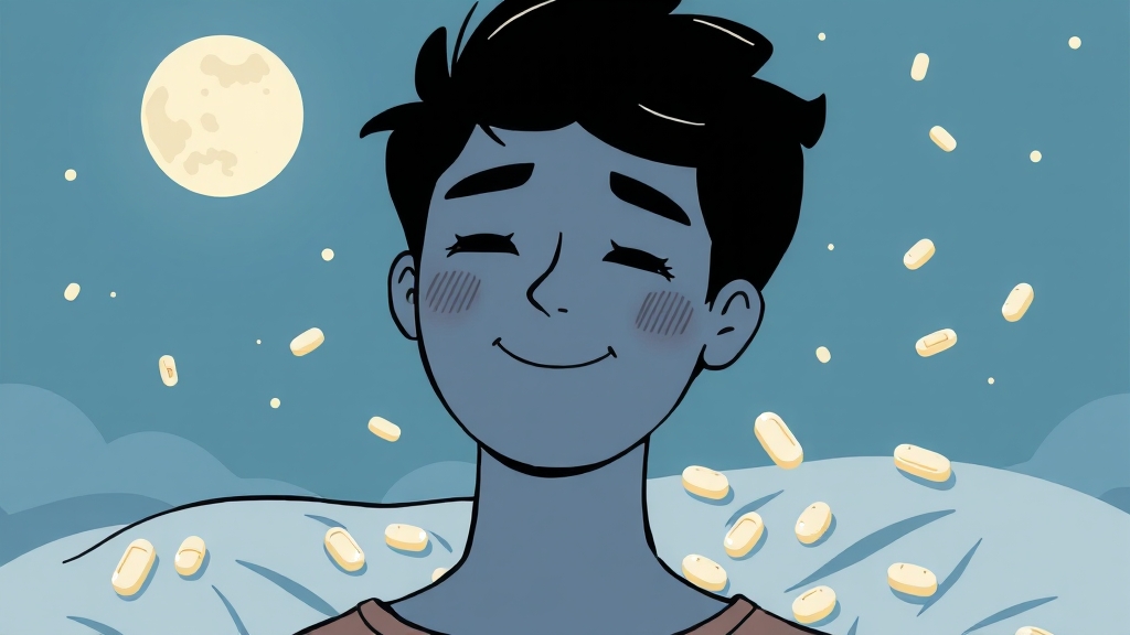 멜라토닌, 얼마나 먹어야 할까? (illustration 스타일)