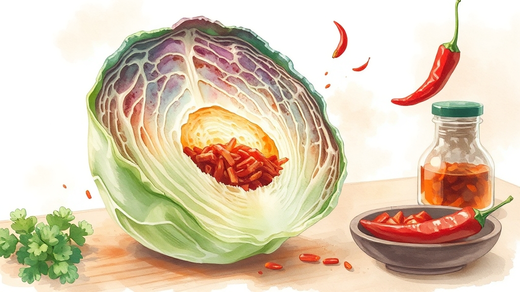 최근 배추 가격 동향은? (watercolor 스타일)