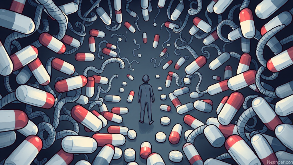 울트라셋 이알 복용 시 주의사항 (illustration 스타일)