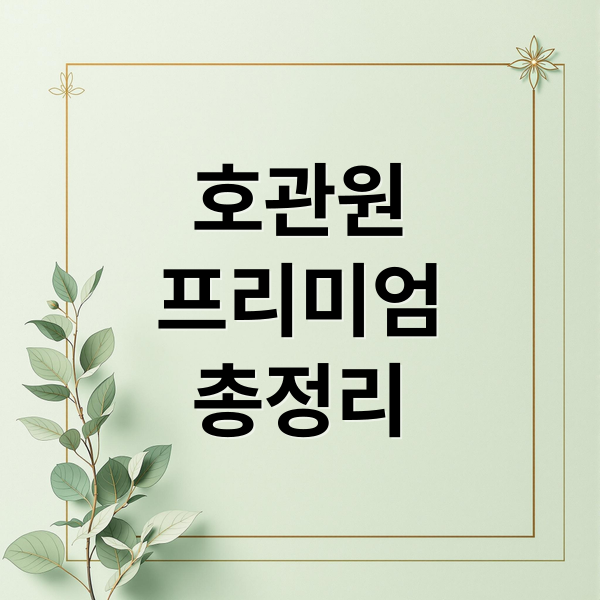 호관원 프리미엄: 뼈/관절 건강 지킴이, 성분/효과/가격/후기 총정리 2