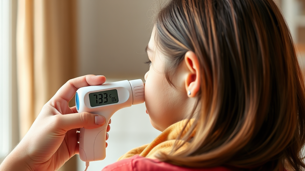 귀체온계 선택 시 고려사항 (realistic 스타일)