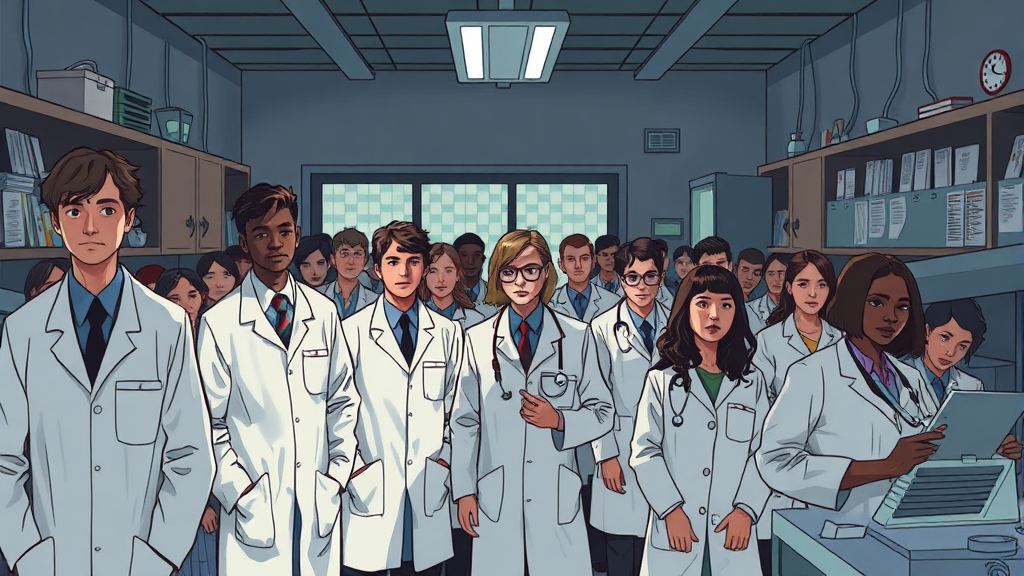 의료 서비스 질, 괜찮을까? (illustration 스타일)