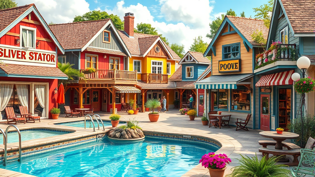 커뮤니티 시설 및 활동은? (realistic 스타일)