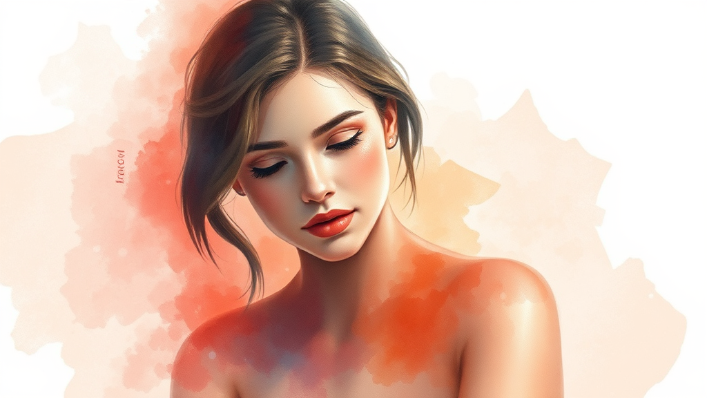 뇌경색 증상 및 자가 진단법 (watercolor 스타일)