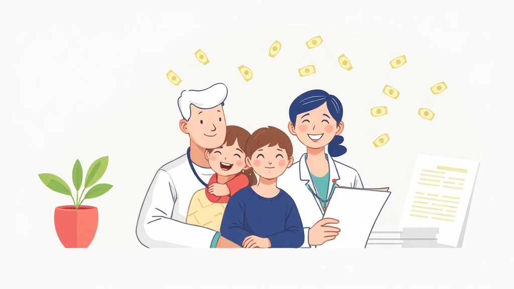 환급 절차 & 필요 서류 완벽 정리 (illustration 스타일)