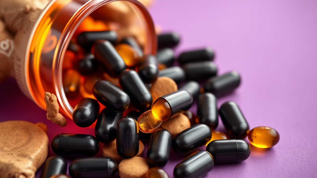 파비플로라 흑생강 섭취 방법 및 권장량 (realistic 스타일)