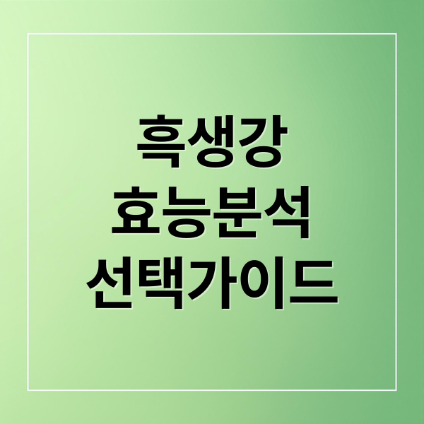 파비플로라 흑생강 효능 완벽 분석: 성분, 섭취법, 부작용, 선택 가이드 9